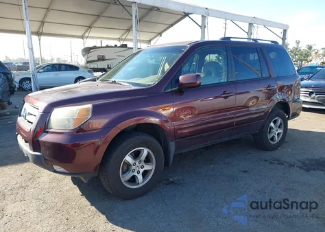 2007 Honda Pilot Ex из США, поврежденный, VIN 5FNYF284X7B013483
